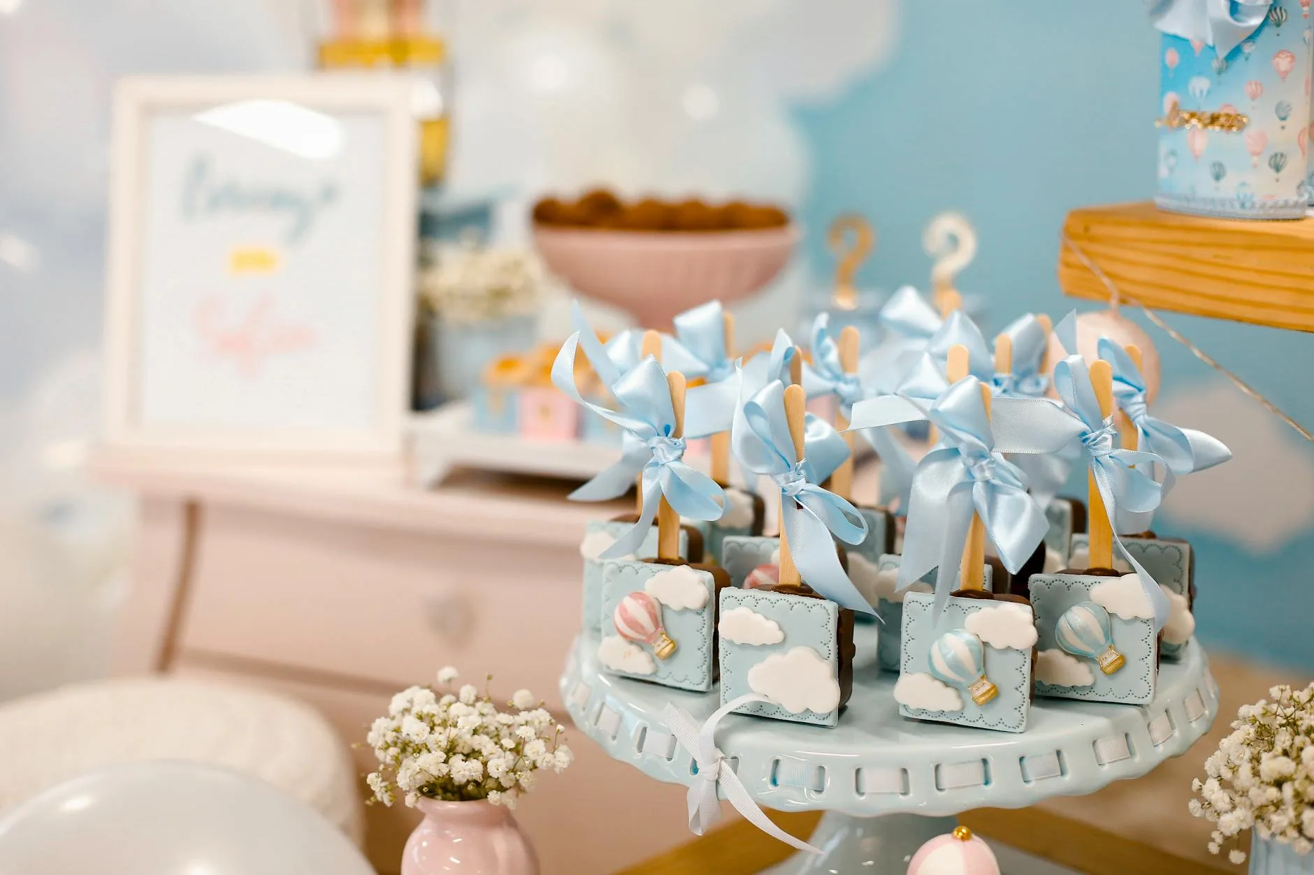 Coffee bar at a baby shower celebration — The Roaring Bean