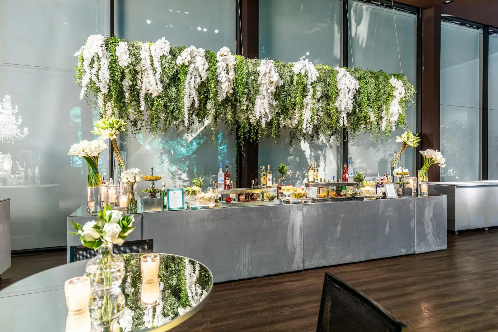 Wedding specialty drinks bar at a reception — The Roaring Bean