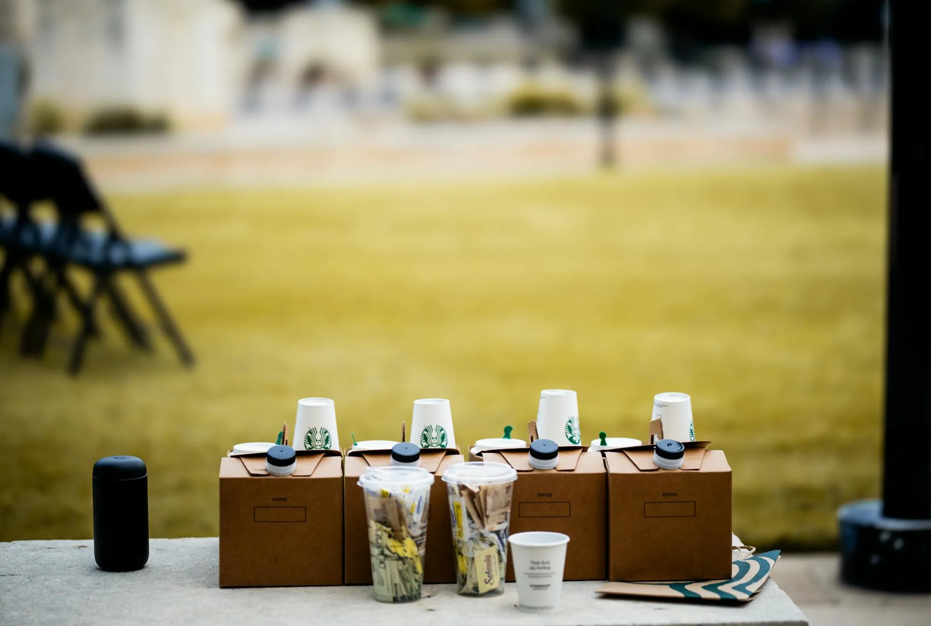 Mobile coffee catering service at a professional event — The Roaring Bean