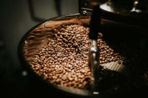 Coffee Beans getting roasted