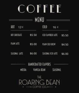 Khairos Coffee Co menu